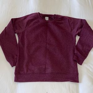Burgundy crew neck soft sweater Size Small 4-6